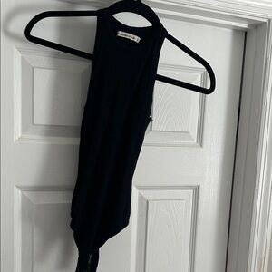 Abercrombie racer back Ribbed Bodysuit